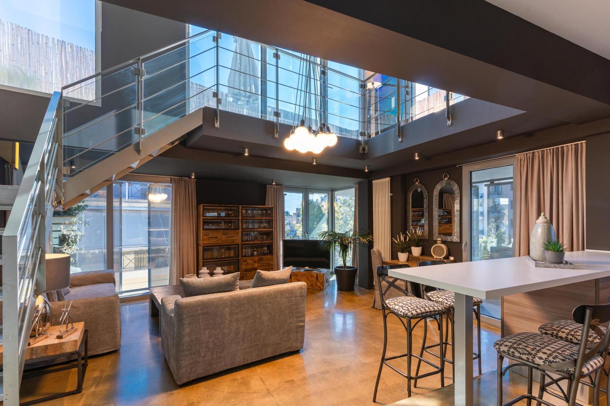 Ma Maison No5 Penthouse Loft, Private Heated Pool, Acropolis View, Ultra High Speed Internet 300 Mbps, Short Walk To Acropolis, Parking Upon Request, 1' From Metro Athena Bagian luar foto